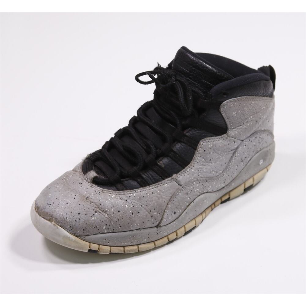 Air Jordan 10 Retro Nike Gray Cement Baskteball Shoes Mens 10